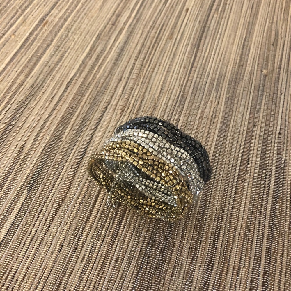 NWOT Tri-color Metal Bracelet